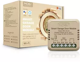 Moes Išmanus garažo vartų valdiklis, su pozicijos sensorium, Wi-Fi, BLE, TUYA / Smart Life