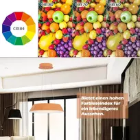 Costway 21W LED lubinis šviestuvas su medžio raštu 40x40x145 cm