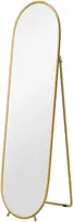 Koduva Pilno ūgio veidrodis, ovalus, laisvai pastatomas, metalinis rėmas, 40 x 160 cm, auksinis