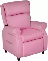 Fotelis Koduva Vaikiška poilsio sofa su kojų atrama ir reguliuojamu atlošu, rausva, 58 x 53 x 70 cm