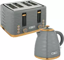 Virdulys Koduva 2 dalių skrudintuvo ir virdulio rinkinys, pilkas, 1,7 l