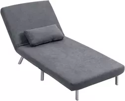 Fotelis Koduva Miegamasis krėslas su lovos funkcija, tamsiai pilkas, 3-in-1, 80 x 75 x 83 cm