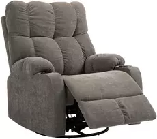 Koduva Relaxo fotelis su kojų atrama, pasukamas, šviesiai rudas, iki 150 kg, 88 x 96 x 108 cm