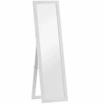 Koduva Pastatomas veidrodėlis viso ūgio su rėmu, baltas, 37 x 157 cm
