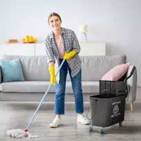 Koduva Mopo kibiras su gręžtuvu ir rankena, 20 l, juodas