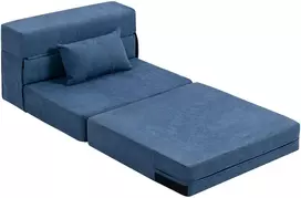 Fotelis Koduva Dugno sofa-lova, tamsiai mėlyna, 210 x 80 x 15 cm
