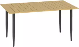 Koduva Sodo stalas 150 x 90 cm, rudas, plienas, su skyle skėčiui