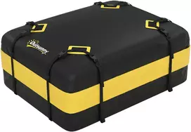 Koduva Automobilio stogo bagažo krepšys, 424,5 l, juodas / geltonas, 112 x 86 x 43 cm