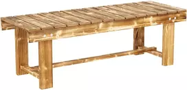 Koduva Sodo suoliukas 2 asmenims, rustic, 110 x 38 x 35 cm, tamsiai rudas