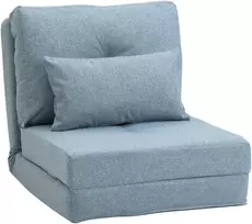 Koduva Sulankstoma grindų kėdė-lova, 2-in-1 dizainas, dangaus mėlyna, 60 x 80 x 56 cm