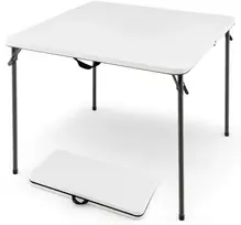Koduva Sulankstomas stovyklavimo stalas, baltas, 86,4 x 86,4 x 73,7 cm