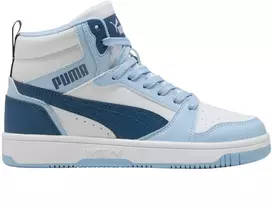Buty vaikams Puma Rebound V6 Mid balta ir-mėlyna 393831 32 (37,5)