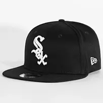 Čikagos "New Era" "Sox" Madinga Juoda Sportinė "Full-Cap" Kepuraitė