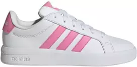Vaikiški laisvalaikio bateliai Adidas Grand Court 3.0, balti su rožine spalva, HP3528