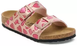 Birkenstock ARIZONA KIDS BS 1030434 ELECTRIC METALLIC COPPER HEARTS basutės (standartinis plotis)