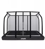 VIRTUFIT Lauko batutas 244 x 366 cm su apsauginiu tinklu