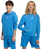 Vaikiškas mėlynas džemperis su gobtuvu adidas Essentials KD3382