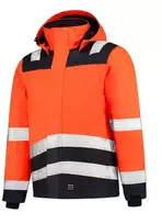 Tricorp Unisex Midi Parka Aukšto Matomumo Dviejų Spalvų Darbinė Striukė MLI-T5198