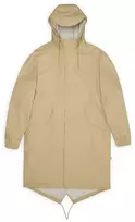 Rains Unisex Fishtail Parka W3 18140 24 SMĖLINĖ Lietaus Paltai