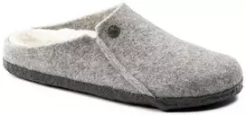 Birkenstock Zermatt Šviesiai pilkos vilnos veltinio šiltintos vyriškos/moteriškos šlepetės Reguliarus Platus (1015092)