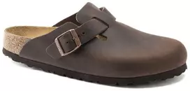Birkenstock Boston Habana alyvuotos odos moteriški/vyriški klumpiai (įprasto pločio/platesni) (0860131)