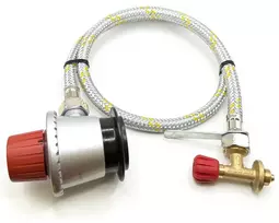 Campingaz 901 / 904 / 907 pildymo adapteris su 35 mm Jumbo Clip-On adapteriu ir 1 m plienu armuota žarna