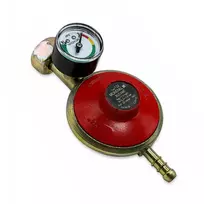 Butano dujų slėgio reguliatorius 29mbar, 1,5kg/h su manometru, 21,8 mm LH