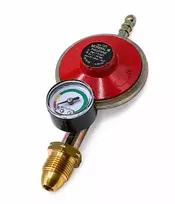 Propano LPG dujų slėgio reguliatorius 37mbar, 1,5kg/h su manometru, POL (JAV / Australija)