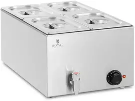 Elektrinis bemaras su kranu 4 x GN 1/4 600 W