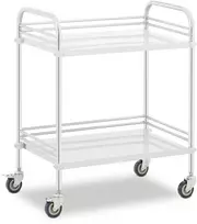 Laboratorinis kosmetinis gydymo vežimėlis pagamintas iš plieno 2 lentynos 73 x 44 x 86 cm 20 kg