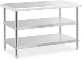 Centrinis darbo stalas su 2 lentynomis 120 x 70 cm