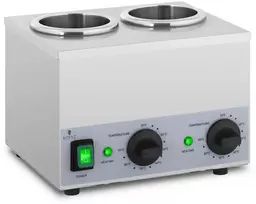 Dvigubas butelių šildytuvas padažams 2x 1L 40-90°C 400W