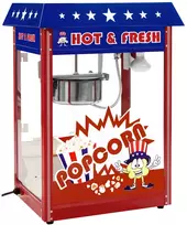 Spragėsių gaminimo aparatas Profesionali Popcornų Gaminimo Mašina 1600w su Vežimėliu