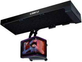 Lian Li HydroShift II OLED Curved 360 Fanless AiO Vanduo Cooling, 360 mm, OLED Ekranas – juodas