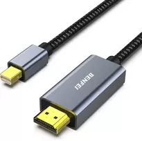 BENFEI kabelis mini DisplayPort į HDMI 4K 30Hz 0,9 m pilkas
