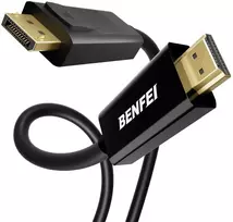 BENFEI cable 4K DisplayPort to HDMI unidirectional 1.8 m juodas