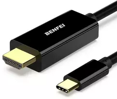 BENFEI cable USB-C to HDMI 1.0 m juodas