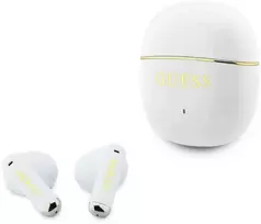 Ausinės „Guess TWS Glossy Auksinė Line Classic Baltas“