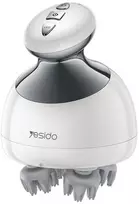 Yesido IPX7 Atsparus vandeniui Head Massager MG12 baltas 1200mAh 15-minute sessions