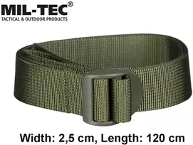 Aptel Mil-Tec dirželis su sagtimi 120 cm žalias