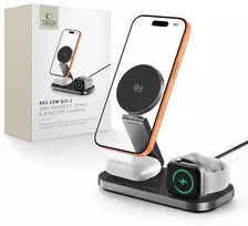 PowerNeed TECH-PROTECT A52 3IN1 MAGNETINIS MAGSAFE BELAIDIS ĮKROVIKLIS 25W QI2.2 Juodas