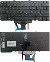 Klaviatūra - Dell Latitude 5400 5401 5410 5411 Apšviestas Trackpoint US Juoda