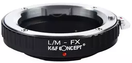 Objektyvas Adapteris - K&F Concept Leica M-Mount į Fuji X-Mount objektyvo adapteris, anoduotas aliuminis, juodas