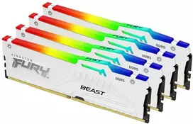 RAM Modulis - Kingston Technology Fury Beast 128GB 5600 MT/s, Balta RGB