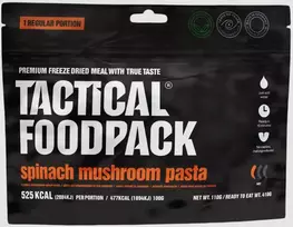 Tactical Foodpack makaronai su špinatais ir grybais Vegan