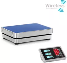 Svarstyklės Platforminės svarstyklės WiFi 100 kg / 001 g sidabro/mėlyna