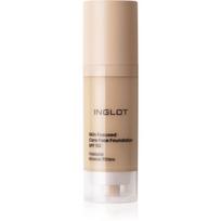 Inglot Skin Focused Care Face Foundation SPF 50 intensyvaus maskuojamojo poveikio makiažo pagrindas SPF 50 atspalvis Yellow Beige 30 ml