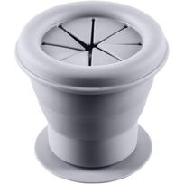 Zopa Silicone Folding Snack Box silikoninis dubenėlis su siurbtuku Dove Grey 1 vnt.