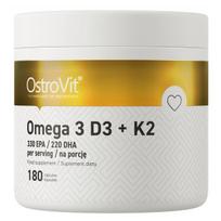 Omega 3 D3 + K2 - 180 kapsulių - OstroVit