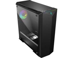 MSI MPG GUNGNIR 100 Mid Tower Gaming Computer Case Black, 1x 120mm ARGB + 3x 120mm Fan, Mystic Light Sync, 8 Channel ARGB Hub, Tempered Glass Panels, E-ATX, ATX, mATX, mini-ITX